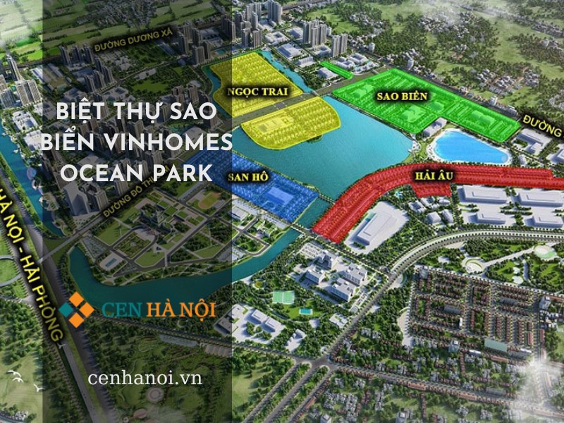 Biệt thự Sao Biển Vinhomes Ocean Park có vị trí và cảnh quan quan vô cùng hoàn hảo.