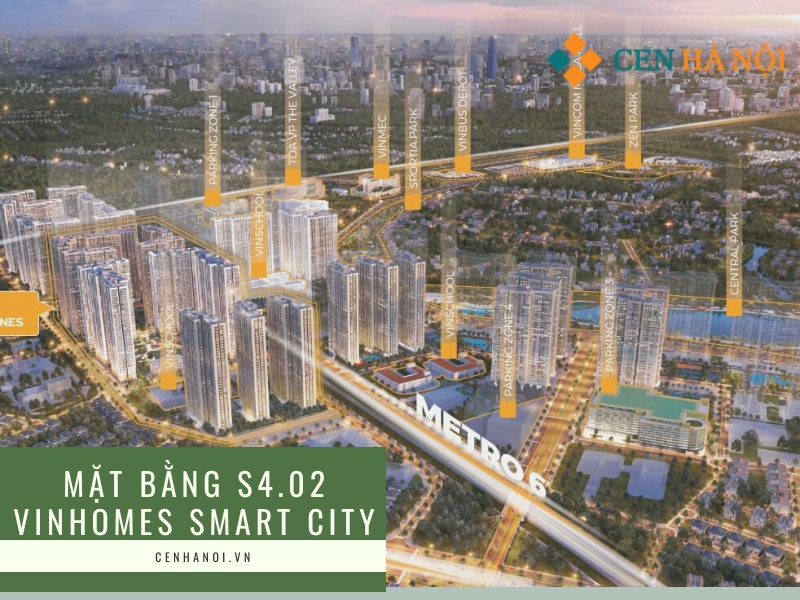 Mặt bằng S4.02 Vinhomes Smart City thu hút các nhà đầu tư tiềm năng